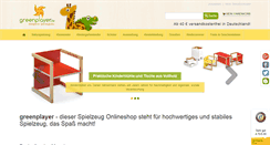 Desktop Screenshot of greenplayer.de
